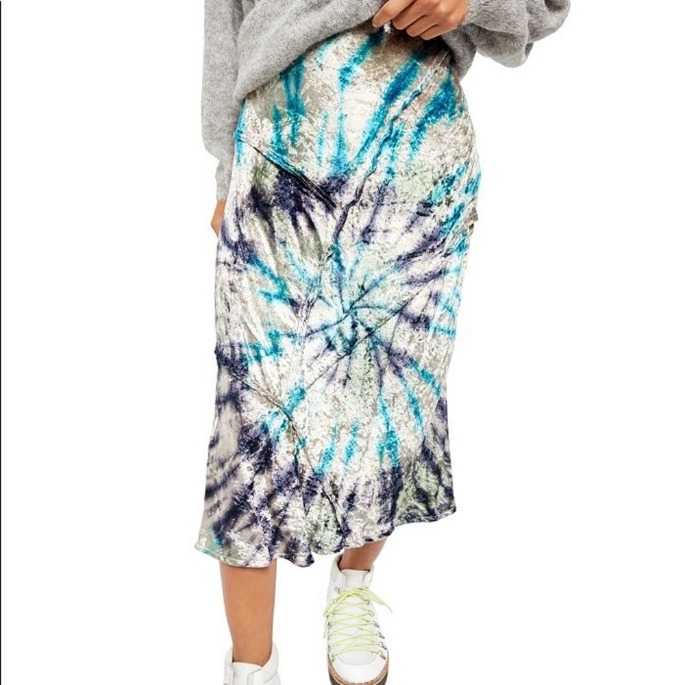NWT free People Bali serious swagger tie dye skirt